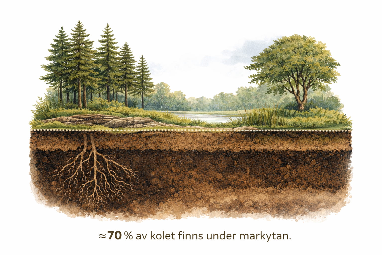 Kolkretslopp i skogen